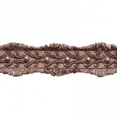 Тесьма настрочная с двухсторонней бахромой ZSR936 AY