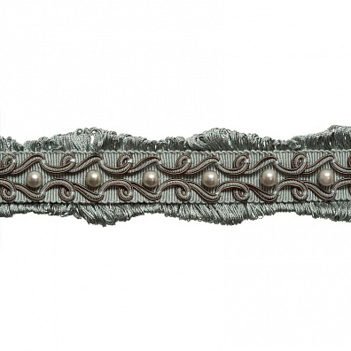 Тесьма настрочная с двухсторонней бахромой ZSR936 AY